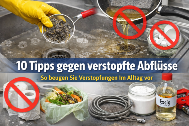 10 Tipps gegen verstopfte Abflüsse